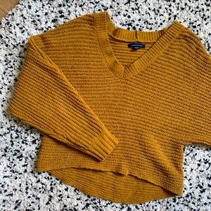 Cropped Chenille Sweater